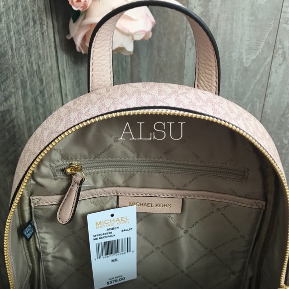 Michael Kors Med Backpack MiniLogo Ballet Rose W - Picture 5 of 6